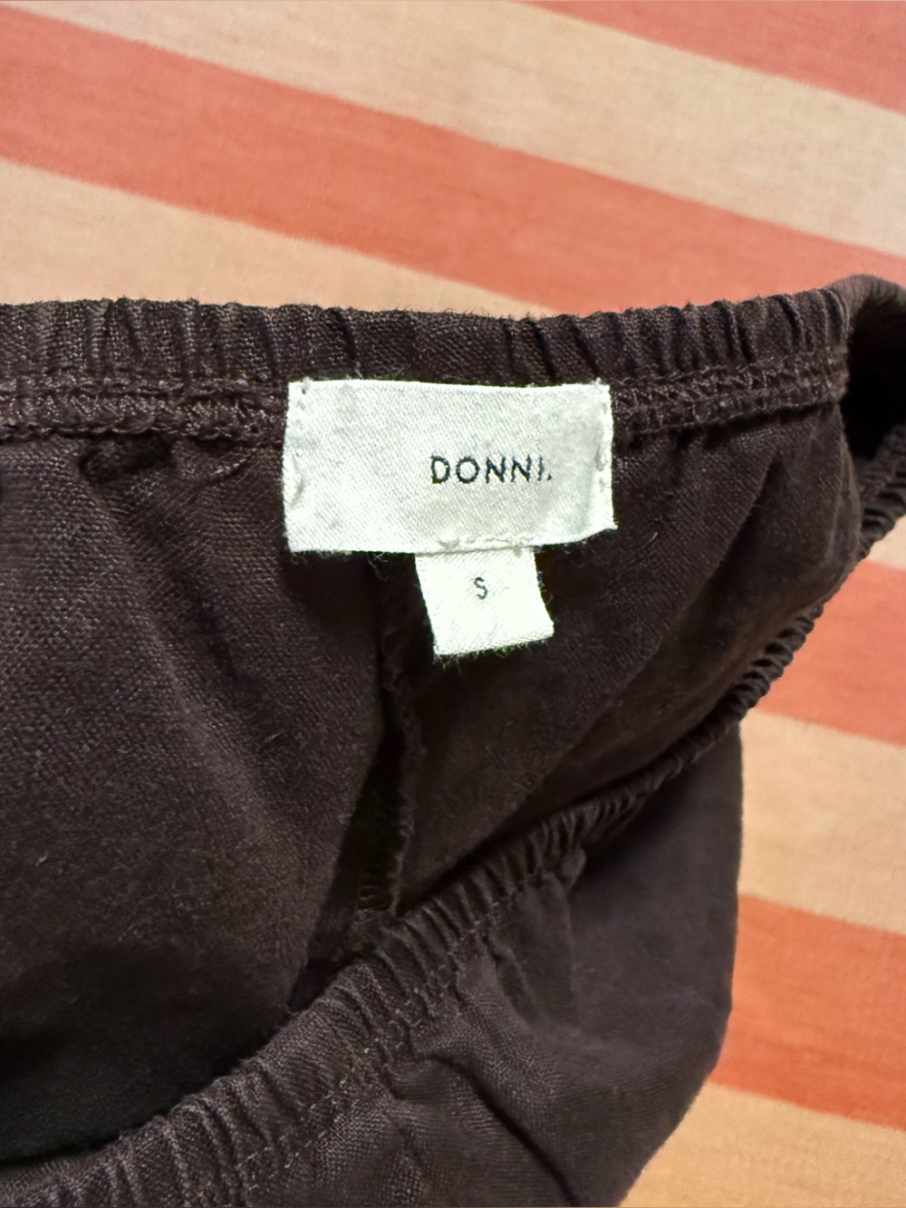 Donni Linen Simple Pant - Espresso - Picture 6 of 6